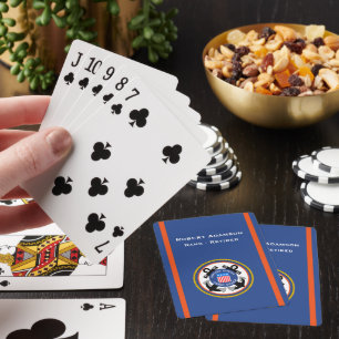 Jeu De Cartes Emblème de la défense américaine - personnalisez a