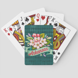 Jeu De Cartes Emblème des fleurs de l'État de l'Arkansas