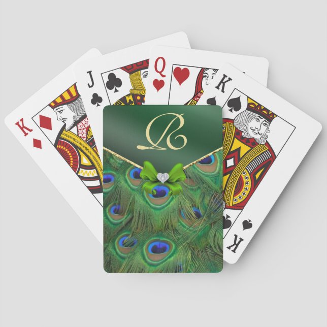 Jeu De Cartes Emerald Green Peacock (dos)