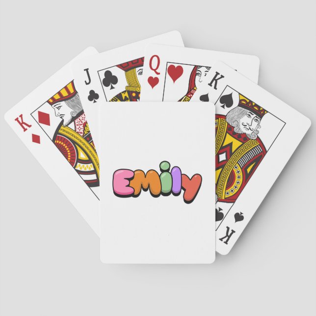 Jeu De Cartes Emily (dos)
