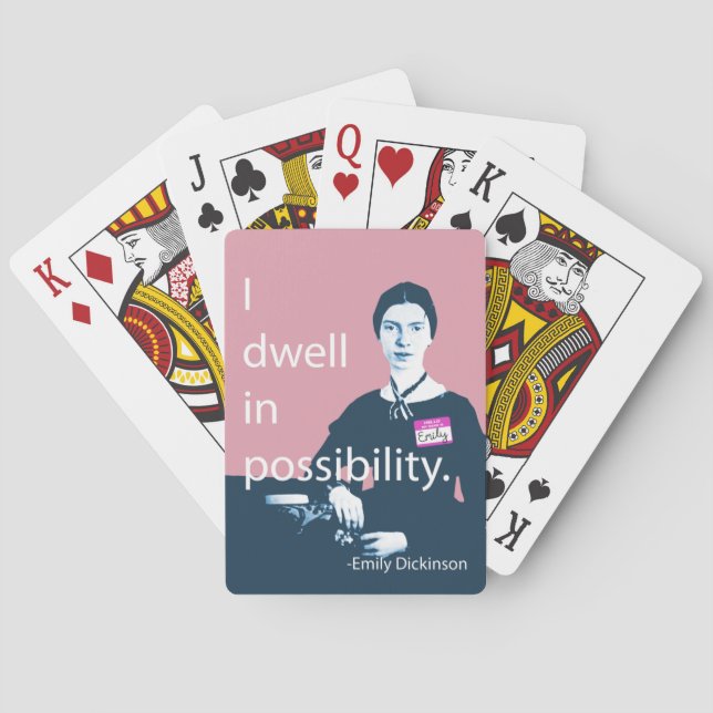 Jeu De Cartes Emily Dickinson I Dwell (dos)