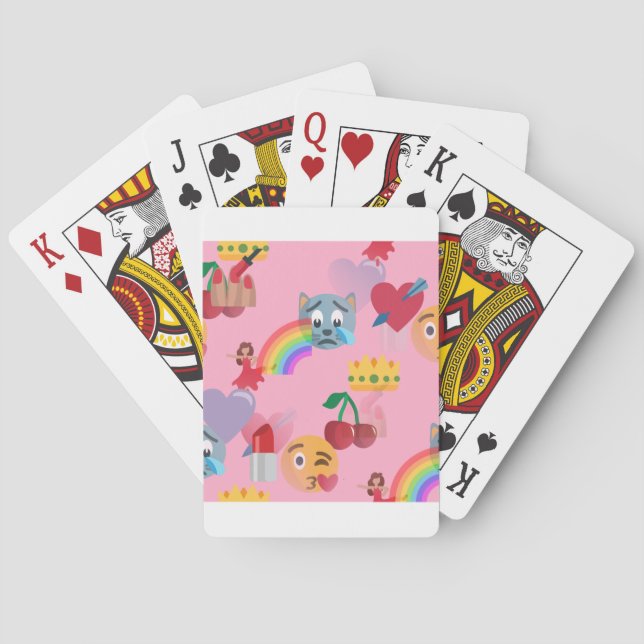 Jeu De Cartes emoji fille (dos)