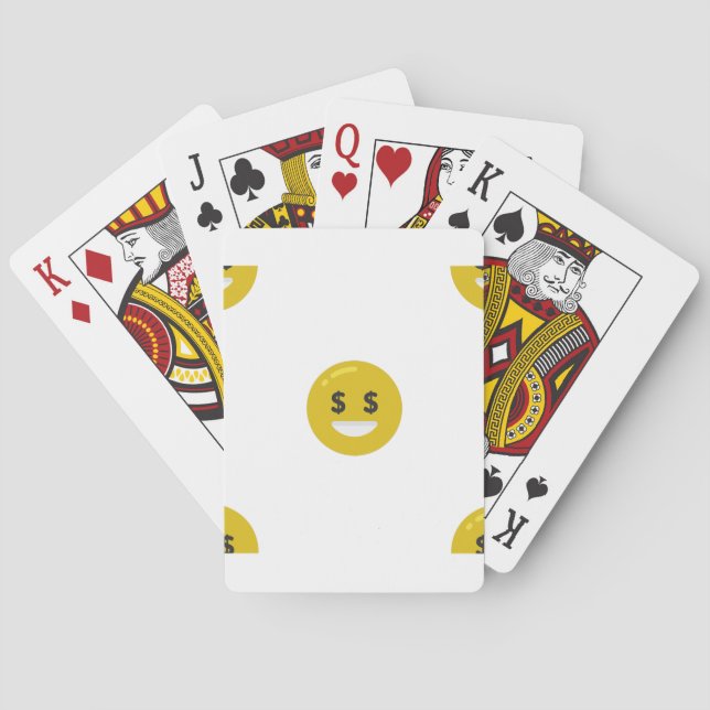 Jeu De Cartes emoji oeil argent (dos)