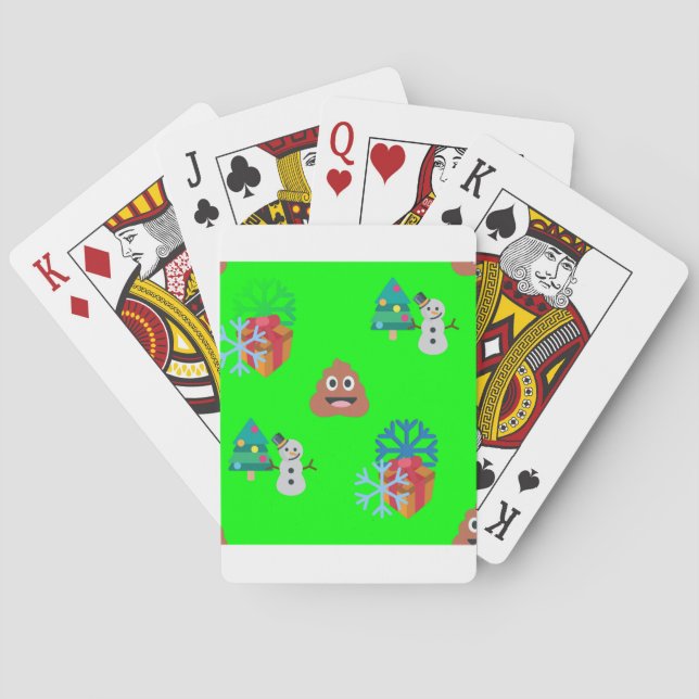Jeu De Cartes emoji poop de noël (dos)