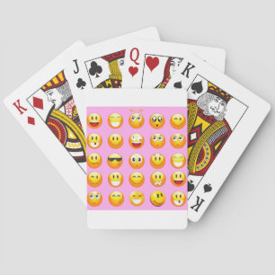 Jeu De Cartes émoji rose pastel