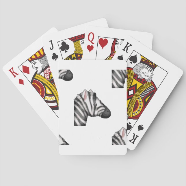 Jeu De Cartes emoji zebra (dos)