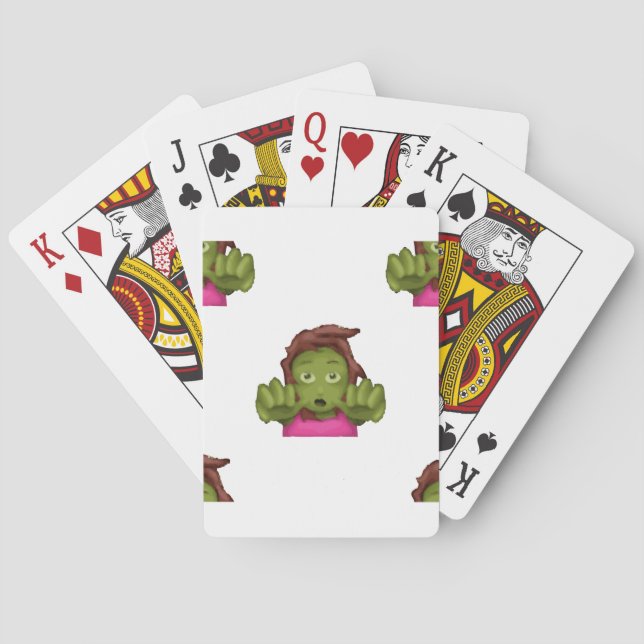 Jeu De Cartes emoji zombie femme (dos)