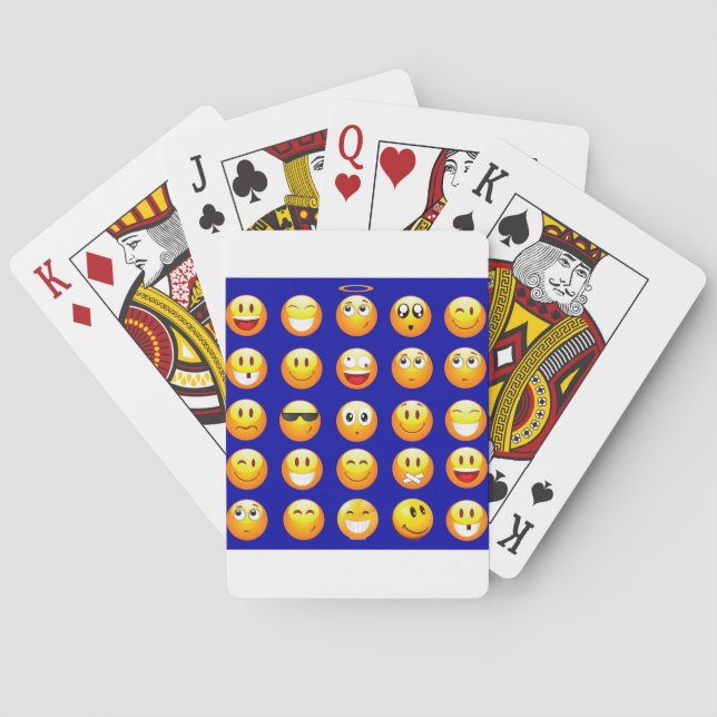 Jeu De Cartes emojis bleu foncé (dos)