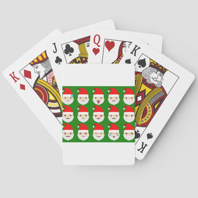 Jeu De Cartes émoticônes père Noël (dos)
