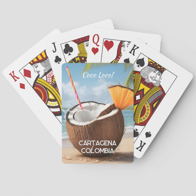 Jeu De Cartes Emplacement personnalisé Coco Loco (dos)
