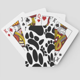 Jeu De Cartes Empreinte Abstraite de chien
