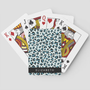 Jeu De Cartes Empreinte de léopard, Spots, Leopard Bleu, Votre N
