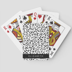 Jeu De Cartes Empreinte de léopard, Spots, Noir Et Blanc, Votre