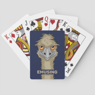 Jeu De Cartes Emusing Funny Emu Pun Jouer des cartes