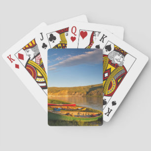 Jeu De Cartes En canoë le long des falaises blanches du Missouri