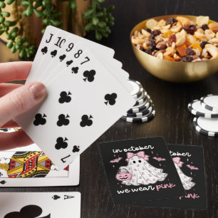 Jeu De Cartes en octobre nous portons Halloween fantôme rose