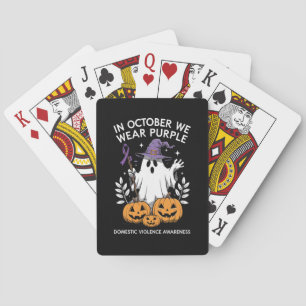 Jeu De Cartes En Octobre, Nous Portons Violet Violent Fantôme De