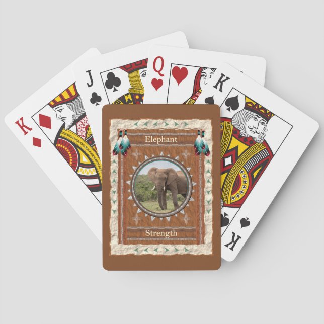 Jeu De Cartes Énergie de force de l'éléphant (dos)