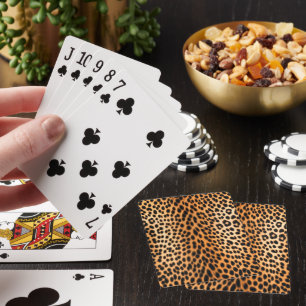 Jeu De Cartes Énergie de Léopard Sauvage – Mode audacieuse à imp