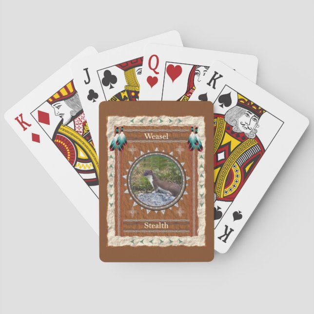 Jeu De Cartes Énergie furtive de belette (dos)