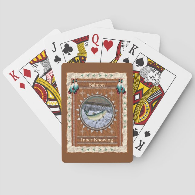 Jeu De Cartes Énergie intérieure de savoir du saumon (dos)
