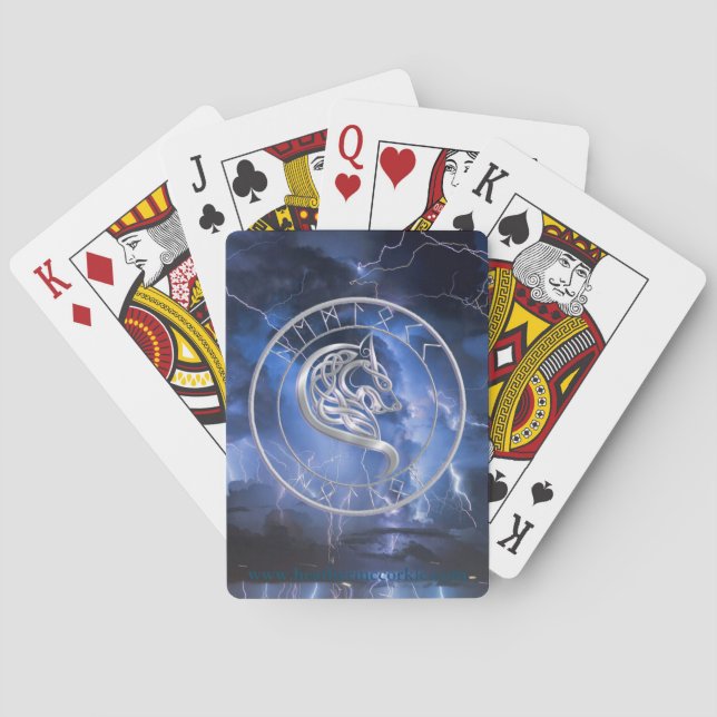 Jeu De Cartes Enfants de Fenrir jouant aux cartes (dos)