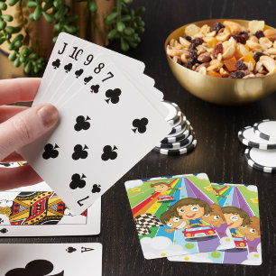 Jeu De Cartes Enfants du circuit arc-en-ciel