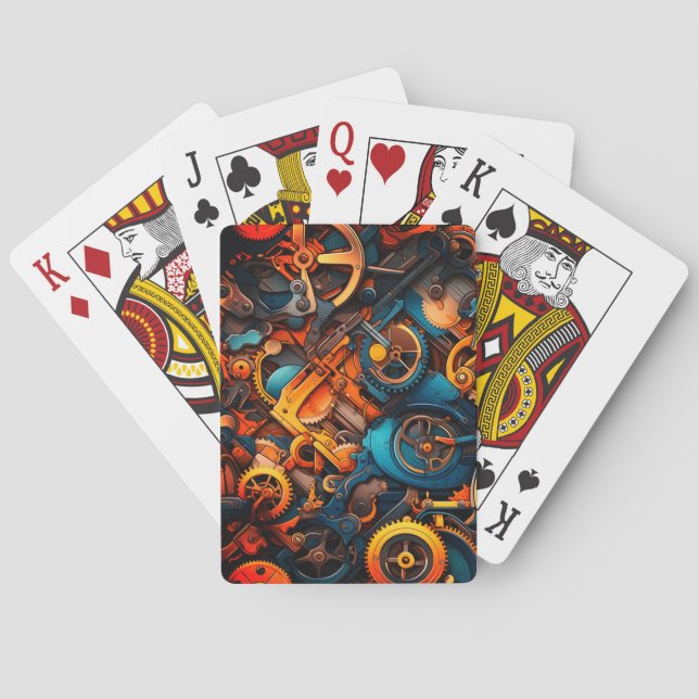 Jeu De Cartes Engrenages (dos)