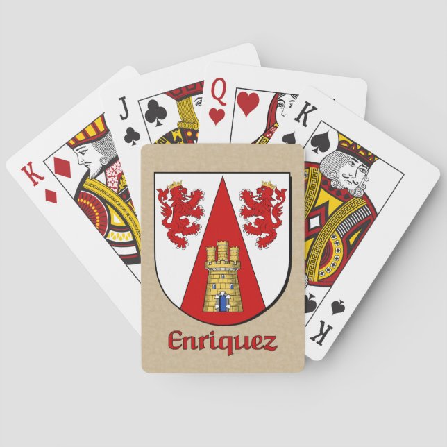 Jeu De Cartes Enriquez Bouclier héraldique (dos)