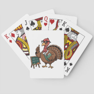 Jeu De Cartes Enseignant de l'action de grâces Turquie instruite