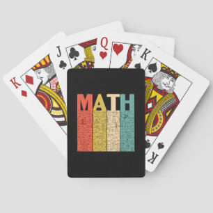 Jeu De Cartes Enseignant en mathématiques Définition Vintage des