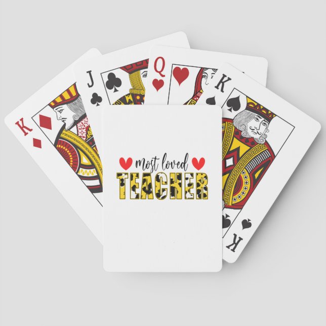 Jeu De Cartes Enseignant L'art le plus aimé Enseignant (dos)