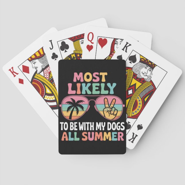 Jeu De Cartes Enseignant le Plus Susceptible de Passer l'Été ave (dos)