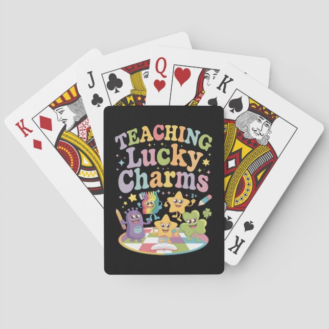 Jeu De Cartes Enseignement Lucky Charms Enseignant St Patricks D (dos)
