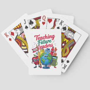 Jeu De Cartes Enseignement Rétro Dirigeants Futurs Enseignant Éc