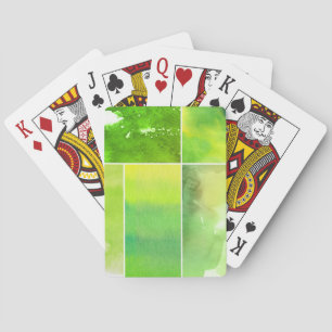 Jeu De Cartes Ensemble d'aquarelle abstraite peinte à la main