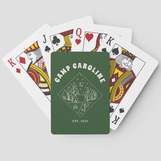 Jeu De Cartes Enterrement de vie de jeune fille Camp personnalis (dos)