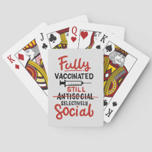 Jeu De Cartes Entièrement vacciné, mais encore Distances sociale