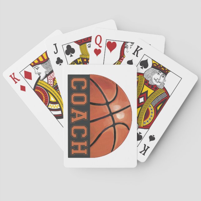 Jeu De Cartes Entraîneur de basket-ball (dos)