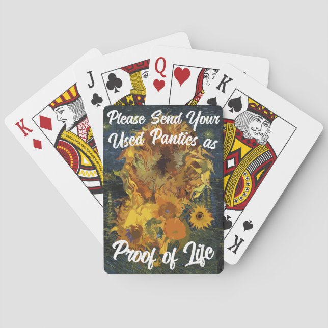 Jeu De Cartes Envoyez Vos Culottes Usées comme Preuve de Vie (dos)