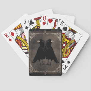 Jeu De Cartes Ephemera Twin Crows Classic Playing Cards