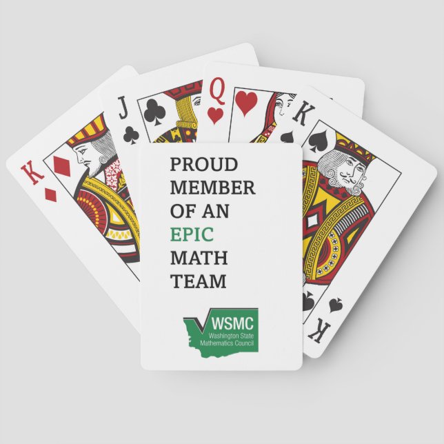 Jeu De Cartes Epic Math Team Jouer des cartes (dos)
