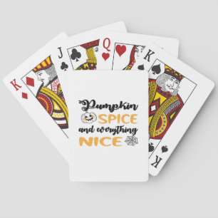 Jeu De Cartes Épice citrouille Et Tout Beau Citation Pour L'Auto