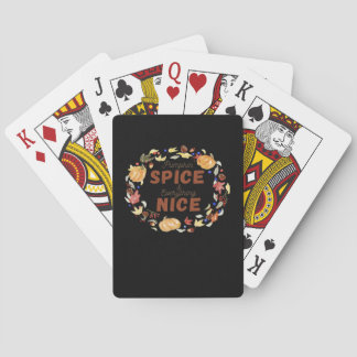 Jeu De Cartes Épice citrouille Et Tout Nice Essentiel Amusant