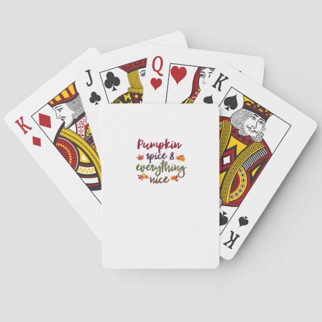 Jeu De Cartes Épice citrouille & Tout Nice Latte Lover (dos)