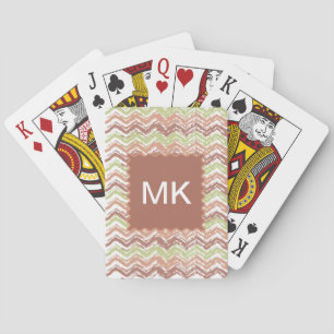 Jeu De Cartes Épice de scribble Chevron ZigZag