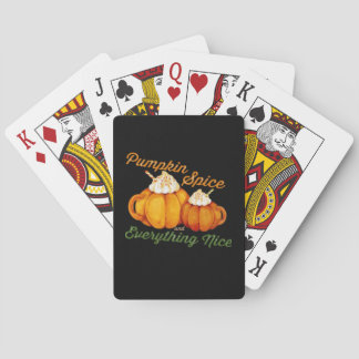 Jeu De Cartes Épices citrouilles Et Tout Joli Design Automne