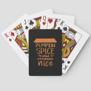 Jeu De Cartes Épices citrouilles Et Tout Nice - Automne Automne