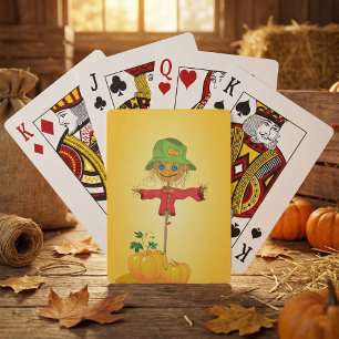 Jeu De Cartes Épouvantail d'automne et citrouilles Récolte d'aut