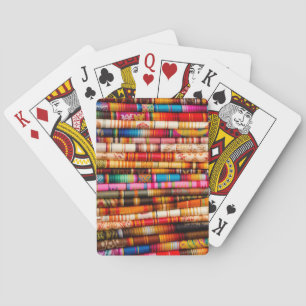 Jeu De Cartes Équateur, région de Quito, marché d'artisanat d'Ot